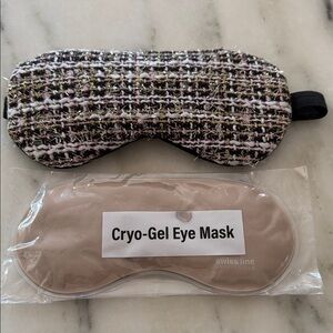 Swiss Line by Dermalab CS Tweed Sleep Mask and Cryo-Gel Eye Mask Set, NIP